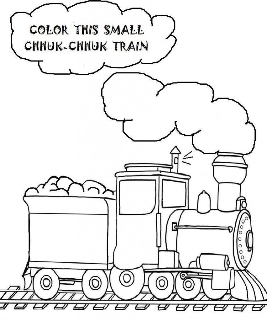 852x1024 Free Printable Train Coloring Pages For Kids