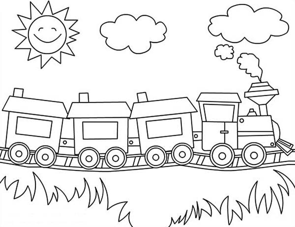 600x461 Train Coloring Long Steam Train Coloring Page Netart Download