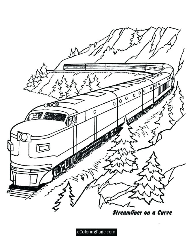 670x820 Pictures Of Trains To Color