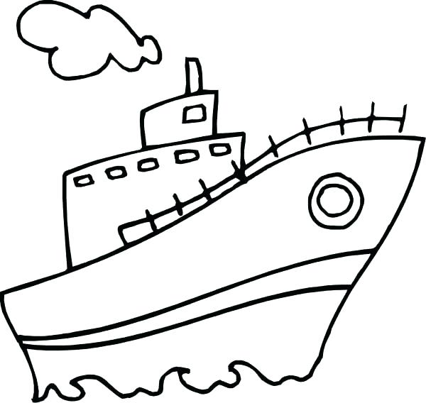 600x568 Speed Boat Coloring Pages