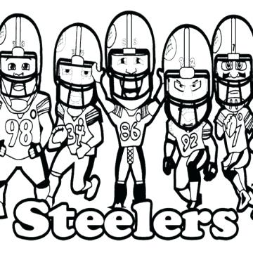 360x360 Football Coloring For Kids Football Coloring For Kids Pittsburgh
