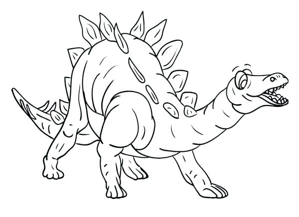 600x436 Stegosaurus Coloring Pages Coloring Page To Print Out Coloring