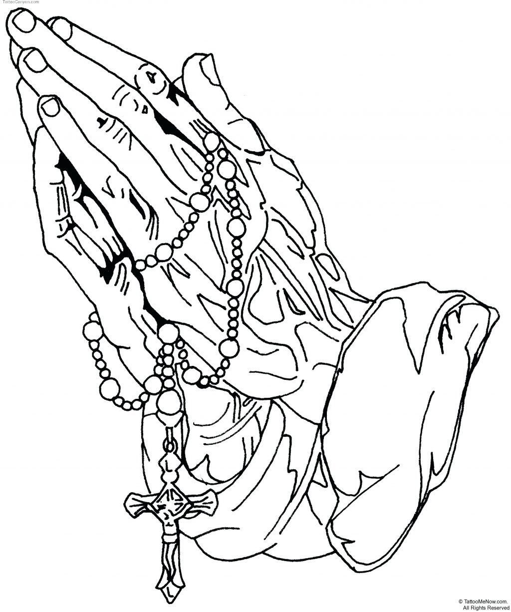 1024x1226 Coloring Page Rosary Coloring Page For Free Tattoo Stencils Pdf