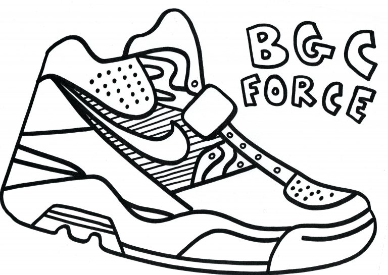 768x545 Coloring Pages Running Shoes Fresh Shoe Page Download Of Stephen