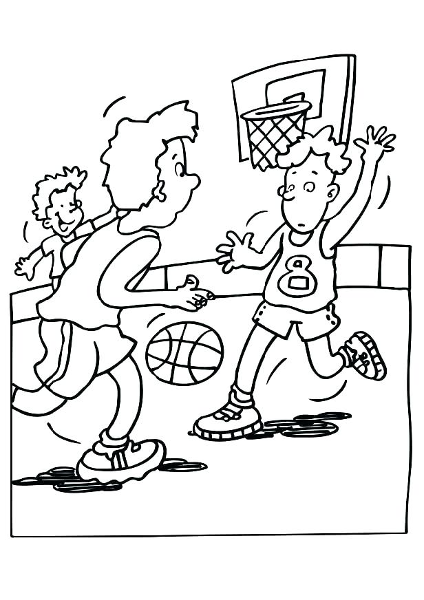616x872 Basketball Coloring Page Basketball Coloring Pages Printable