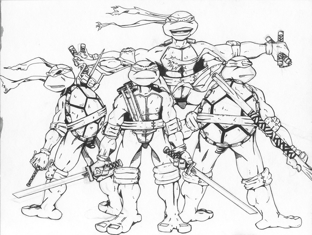 1030x775 Teenage Mutant Ninja Turtles Colouring Pages Unique Printable
