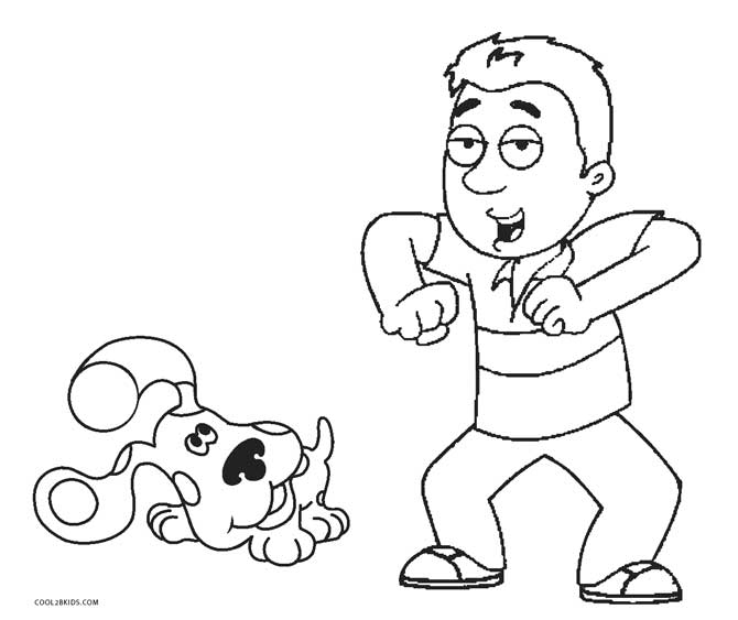 670x563 Free Printable Blues Clues Coloring Pages For Kids
