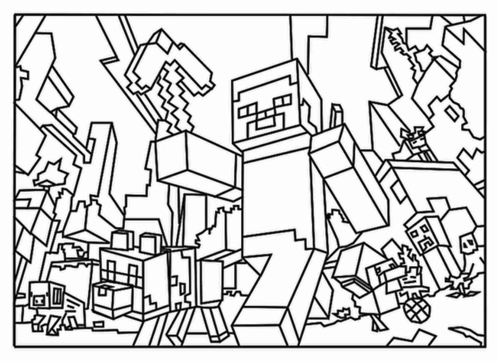 1702x1238 Minecraft Steve Coloring Pages Olegratiy
