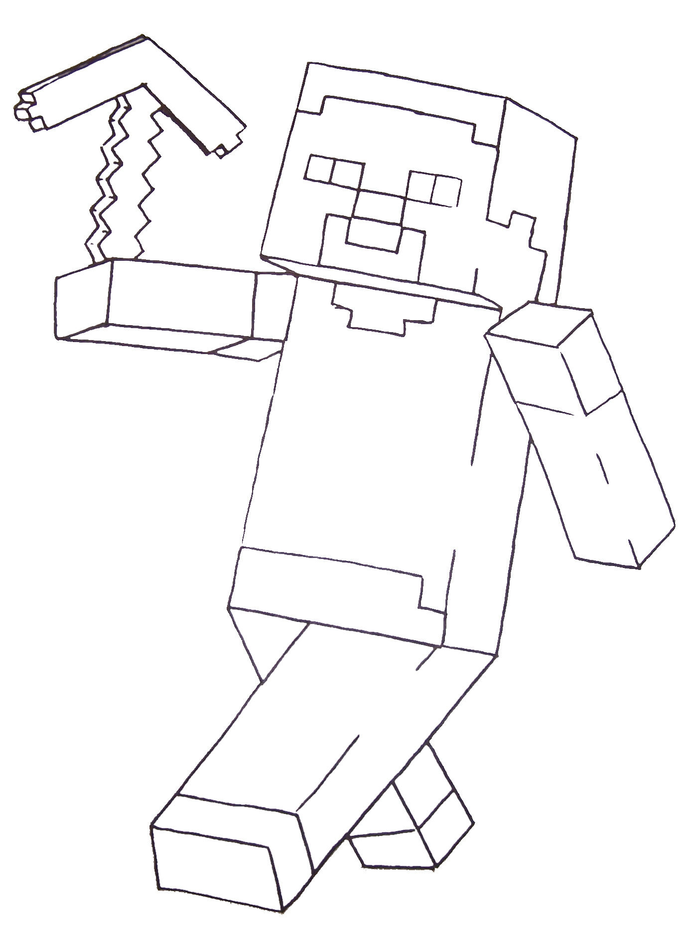 1393x1865 Shrewd Minecraft Coloring Pages Of Steve