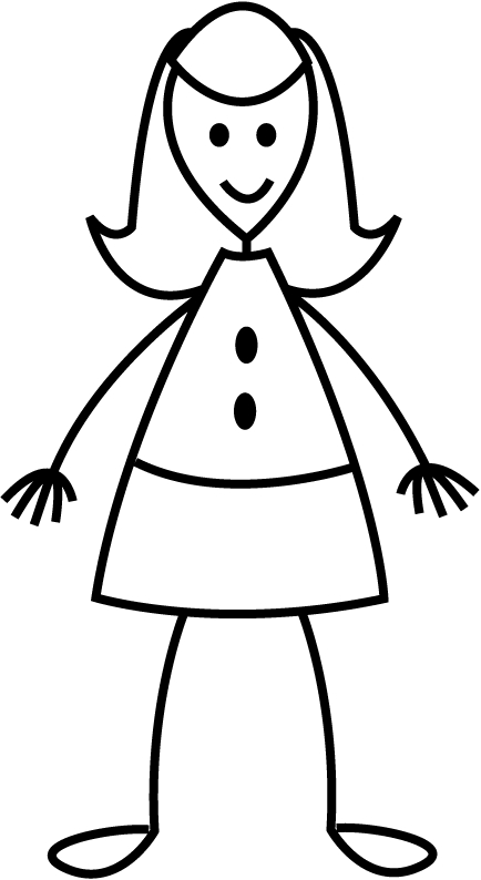 434x794 Girl Having Nice Dress Coloring Pages For Kids