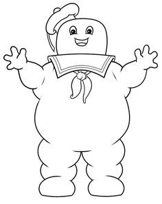 236x297 Ghostbusters Stay Puft Marshmallow Man Coloring Pages Sketch