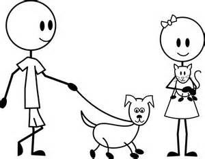 300x232 Man Walking With Dog Coloring Page Coloring Pages Stick Pick