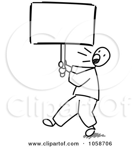 450x470 Royalty Free Vector Clip Art Illustration Of A Stick Man