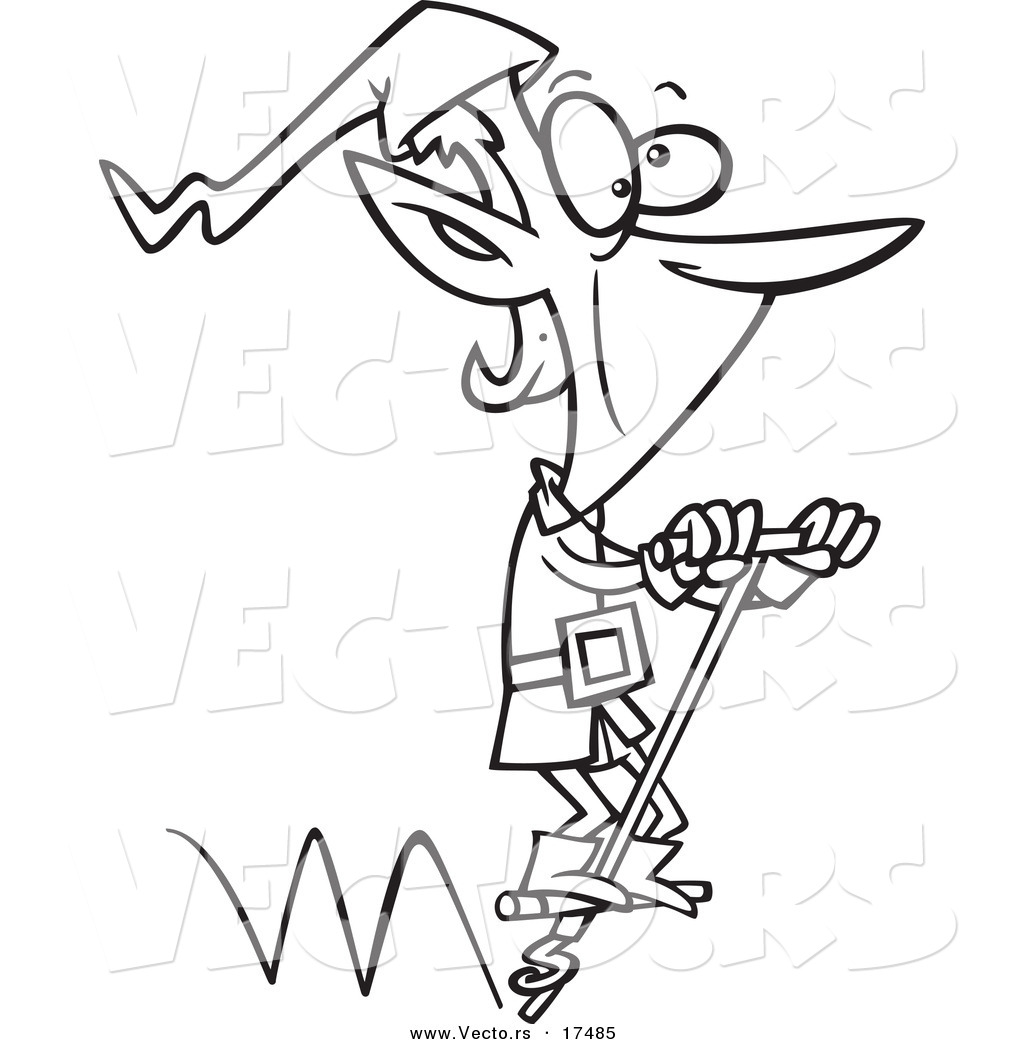 1024x1044 Huge Gift Stick Man Coloring Pages Vector Of A Cartoon Christmas