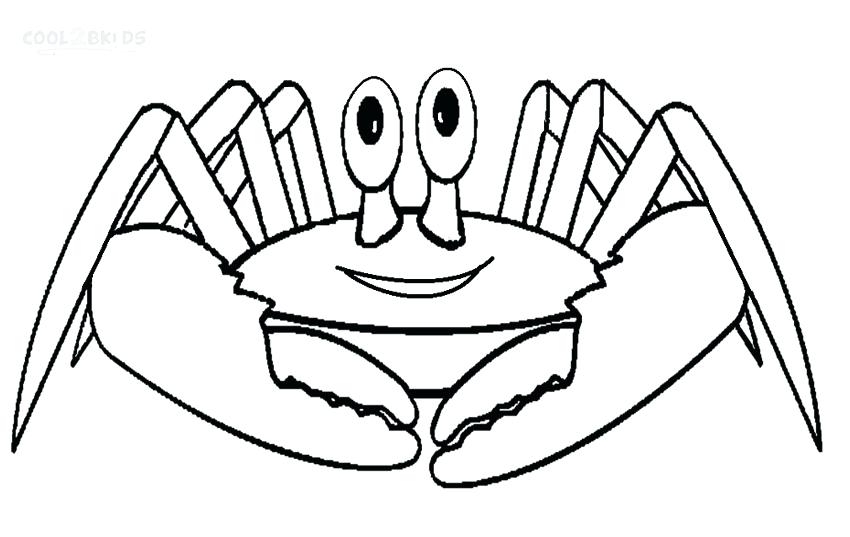 850x537 Stingray Coloring Page Printable Crab Coloring Pages For Kids Com