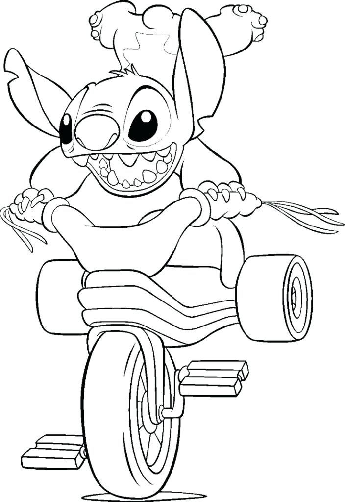 704x1024 Stitch And Angel Coloring Pages