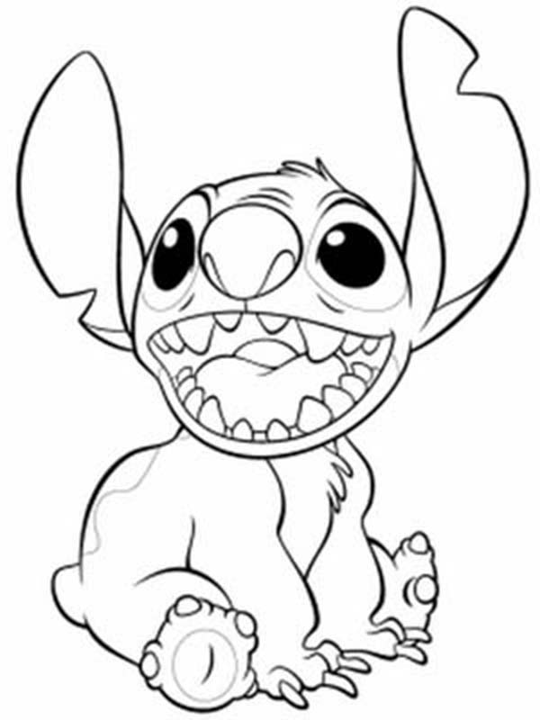 600x800 Happy Stitch In Lilo Stitch Coloring Page