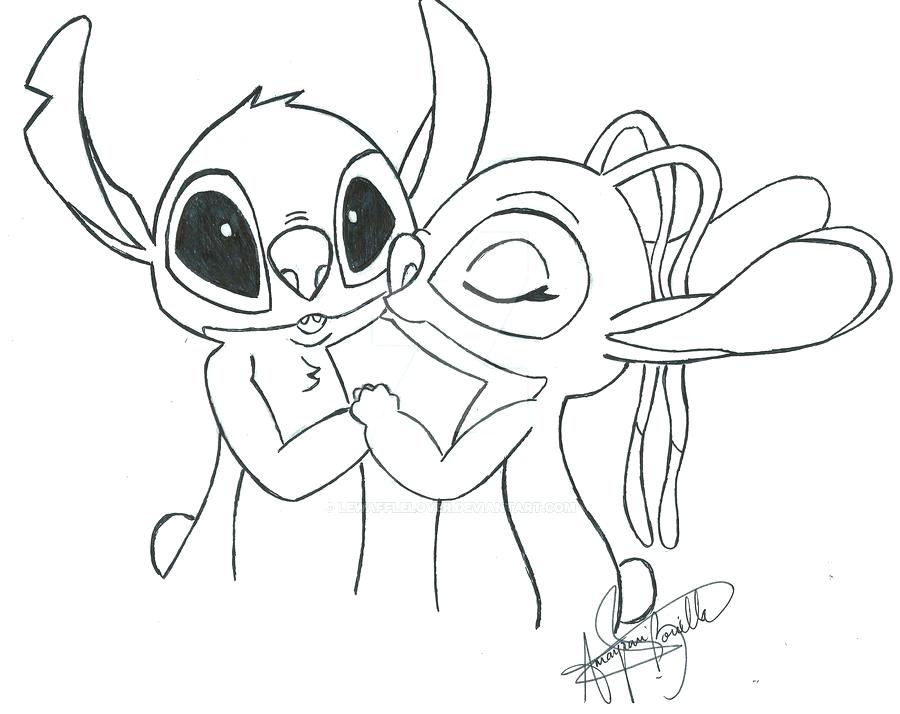 900x714 Lilo And Stitch Coloring Book Or Stitch And Angel Coloring Pages