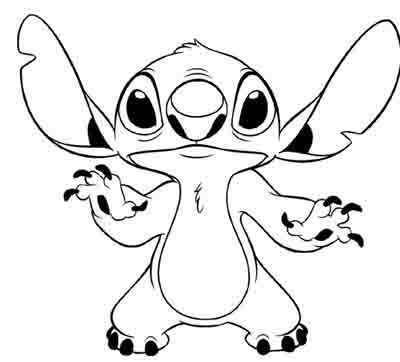 400x362 Stitch Coloring Pages To Print Img