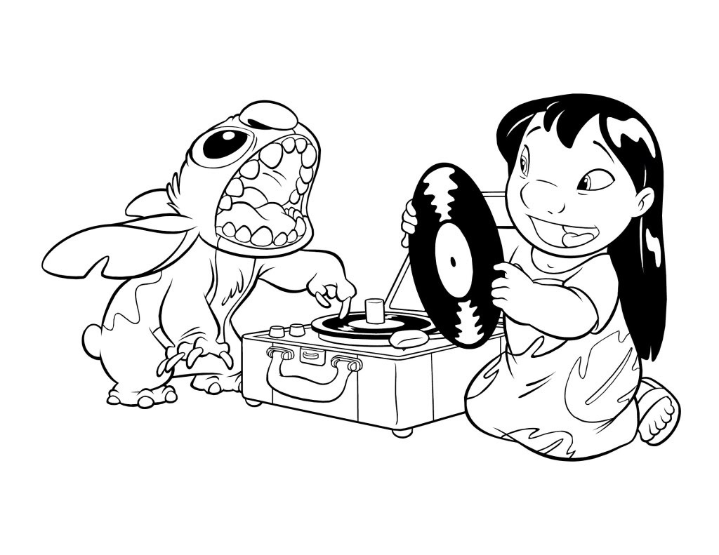 1024x791 Free Printable Lilo And Stitch Coloring Pages For Kids