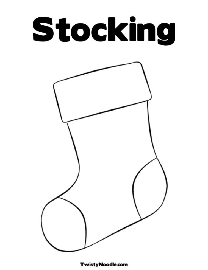685x886 Christmas Stocking Coloring Pages