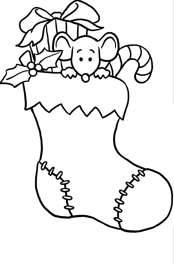 700x1061 Christmas Stocking Coloring Pages