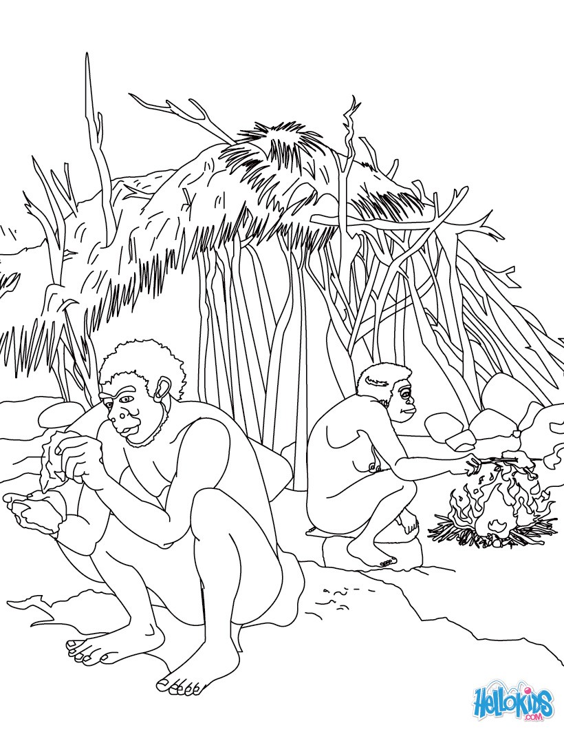 Stone Age Coloring Pages at GetDrawings | Free download