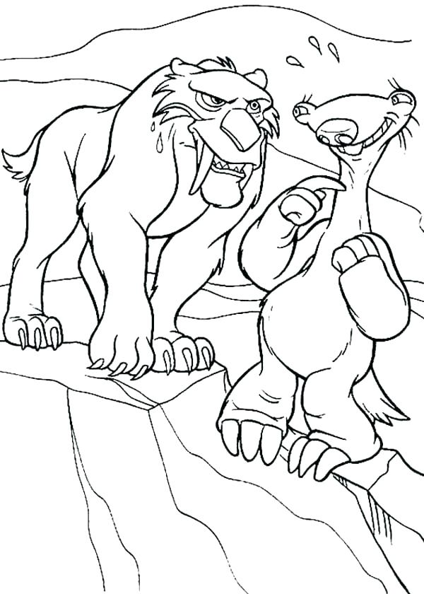 600x840 Wooly Mammoth Coloring Page Ice Age Coloring Page Animals