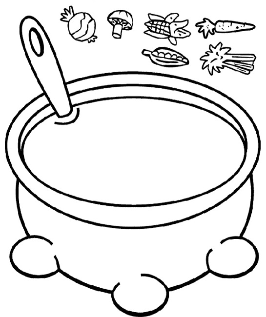 545x650 Growing Vegetable Soup Coloring Page Food Literacy