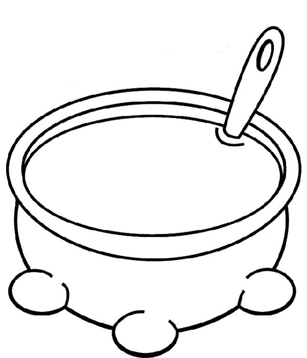 600x700 Soup Bowl Coloring Page Soup Pot Coloring Page Thanksgiving