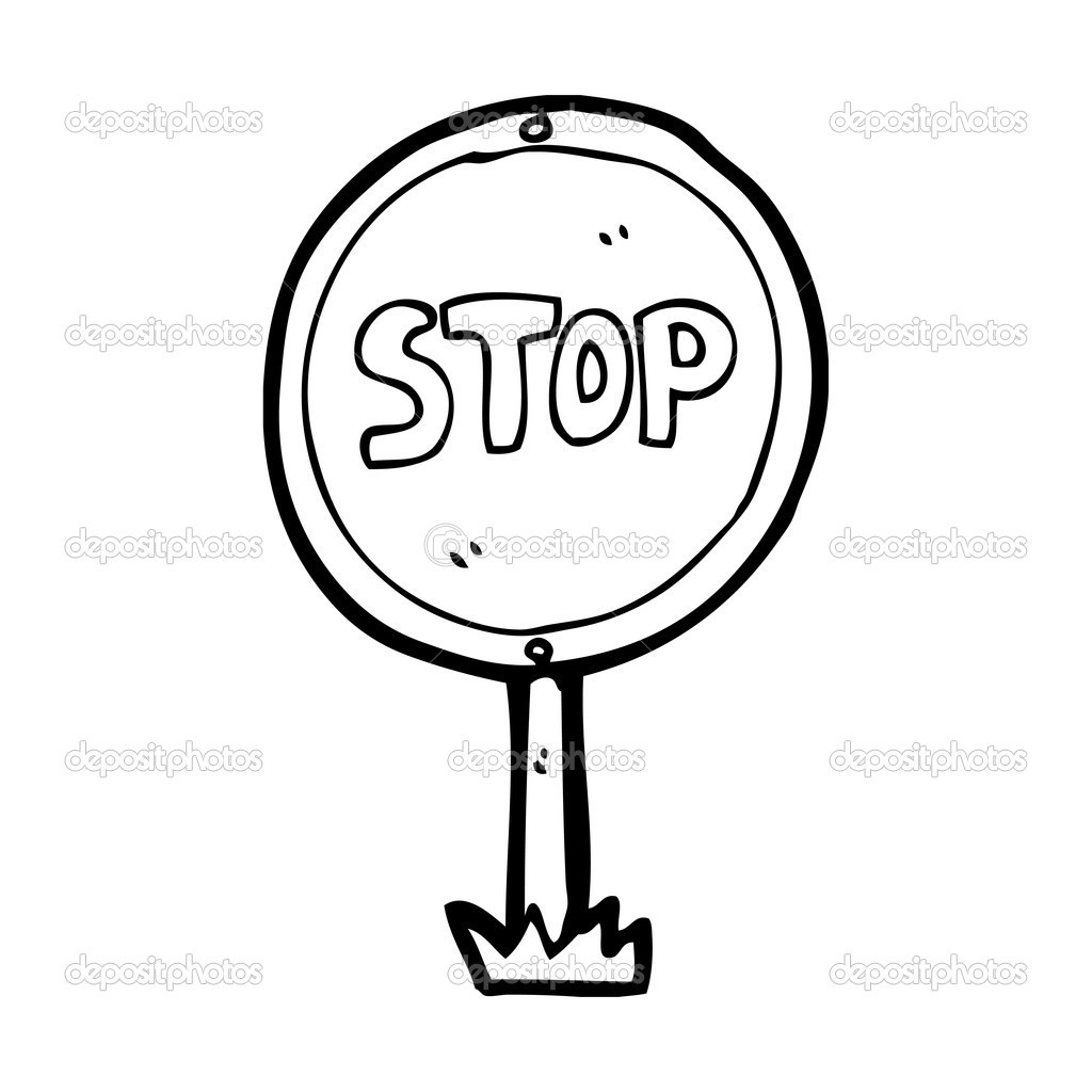 1024x1024 Stop Sign Coloring Page