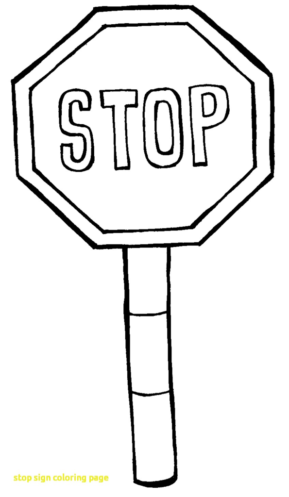 595x1024 Stop Signs Coloring Pages