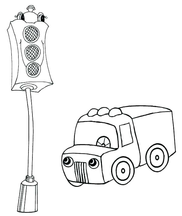 600x712 Garrett Morgan Coloring Page Traffic Light Coloring Page Garrett