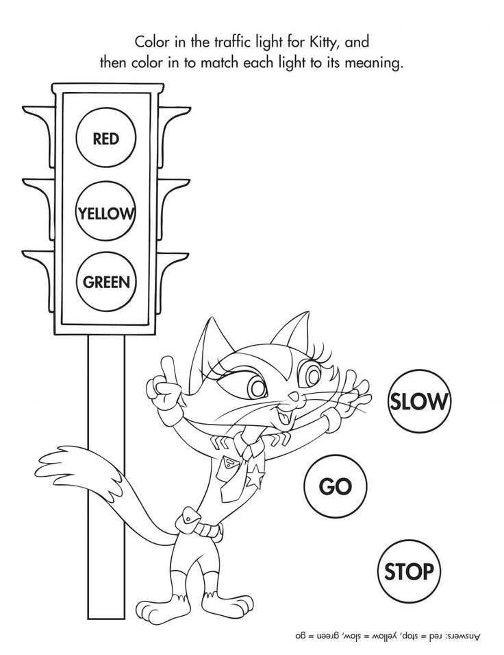 Stop Sign Coloring Page