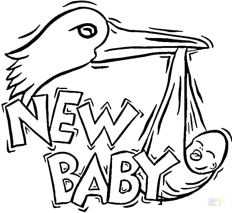 750x689 Stork Coloring Pages