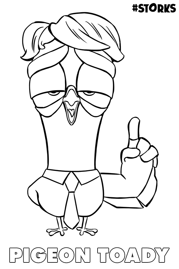 600x900 Storks Coloring Page