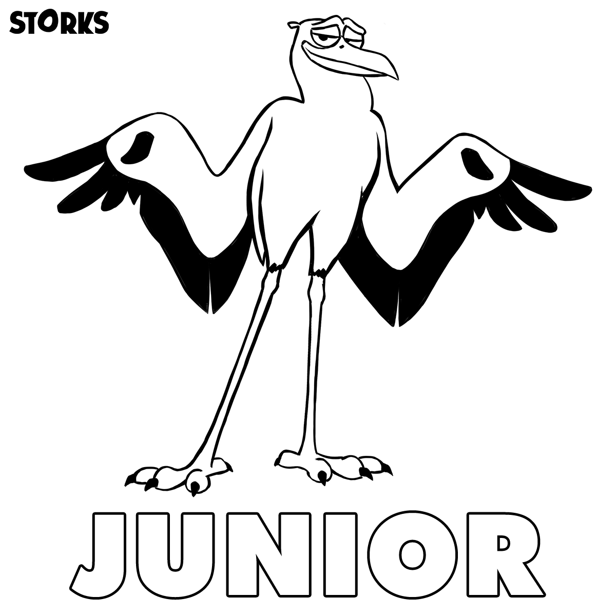 1200x1200 Storks Coloring Pages