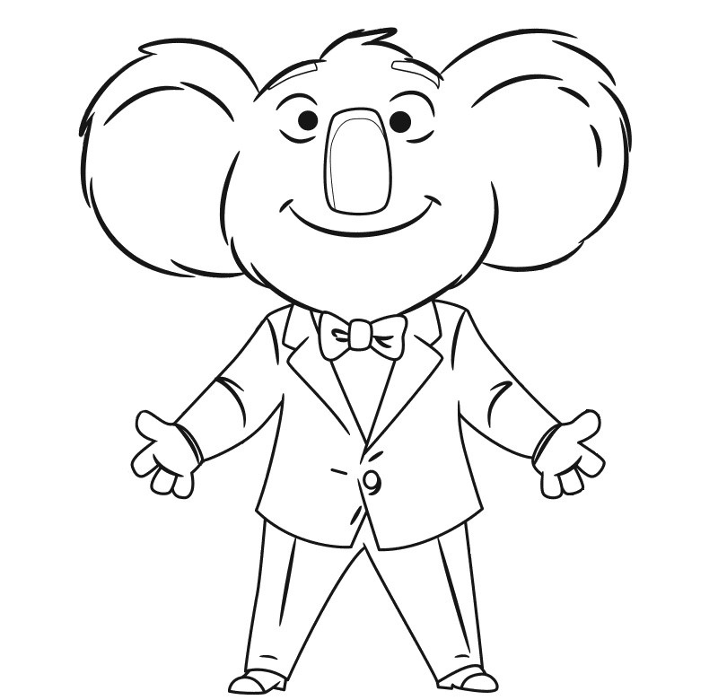 800x780 Top Sing Movie Coloring Pages