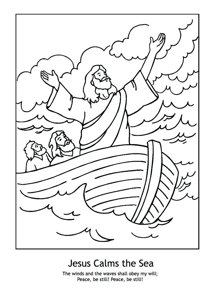 720x1008 Jesus Feeds Coloring Page Good Calms The Storm Coloring Page