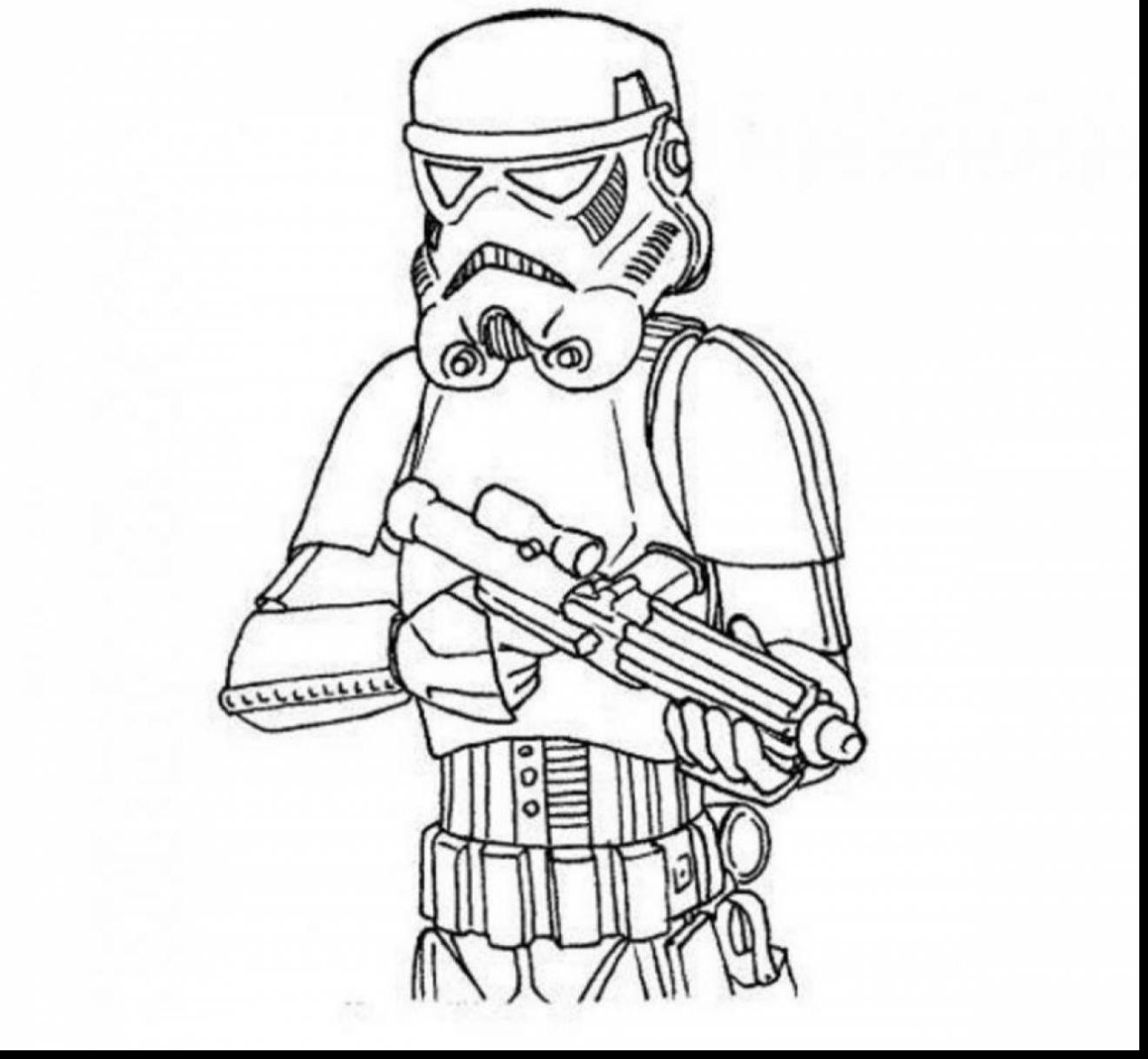 1320x1218 Star Wars Stormtrooper Coloring Pages Printable Simple