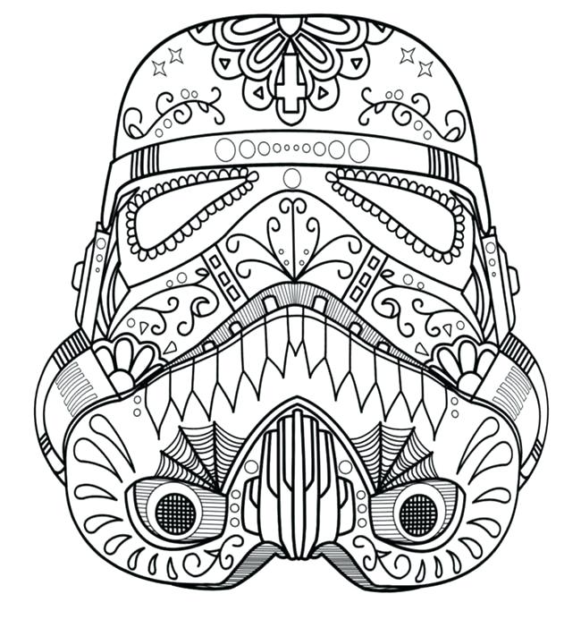 650x702 Stormtrooper Coloring Pages Printable Star Wars Free For Adults