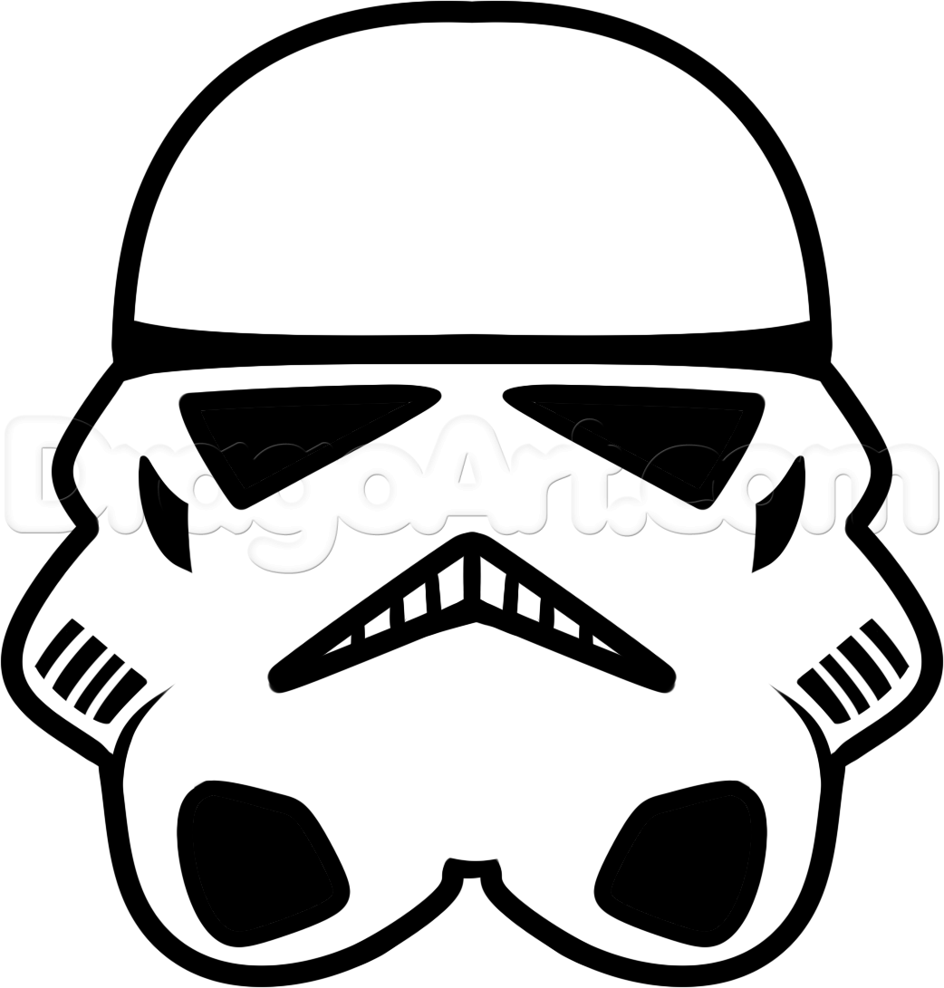 1042x1091 How To Draw A Stormtrooper Easy, Step