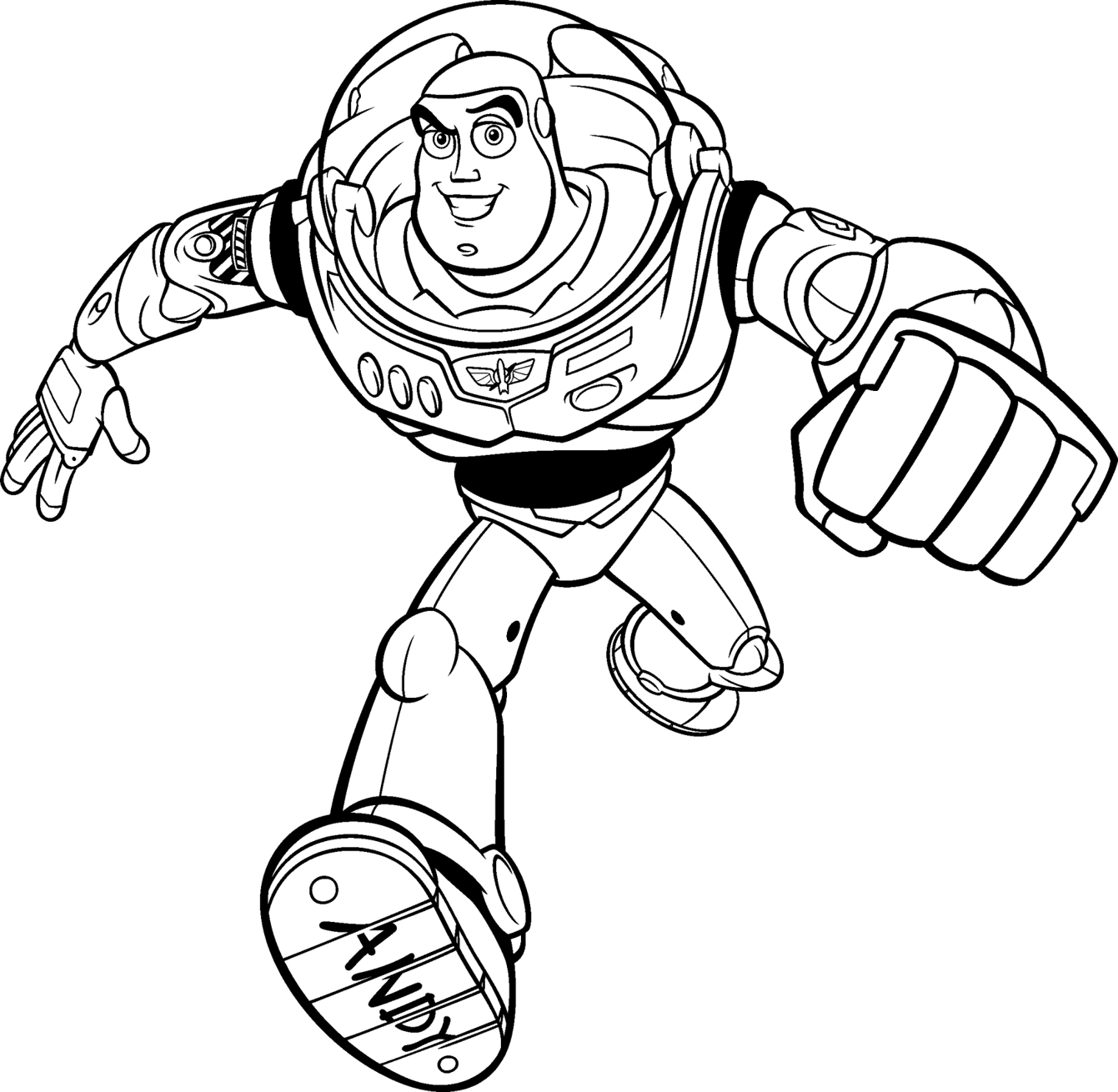 1341x1310 Buzz Lightyear Toy Story Coloring Pages Free Printable Coloring