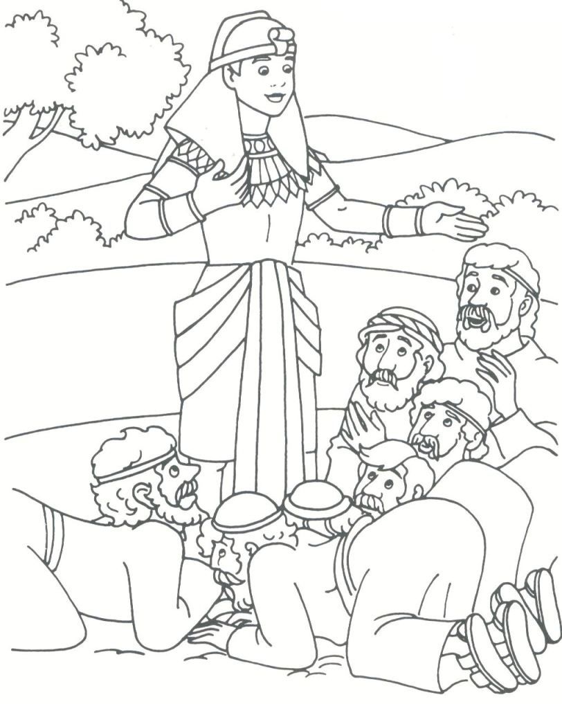 812x1017 Pharoh's Dreams Patriarch Joseph Coloring Pages Joseph