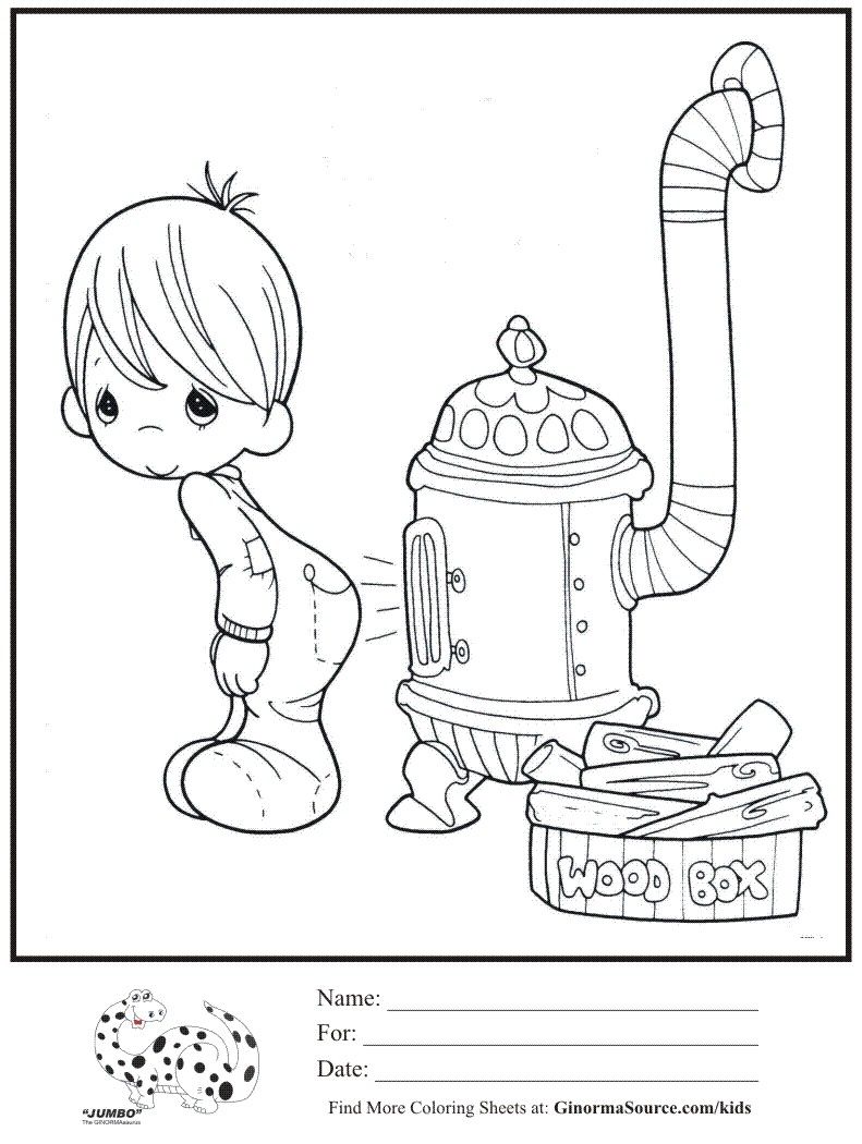 791x1050 Coloring Pages Precious Moments