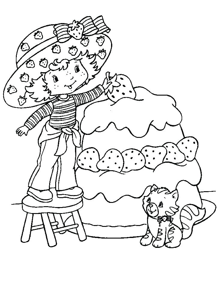 723x971 Strawberry Shortcake And Friends Coloring Pages Strawberry