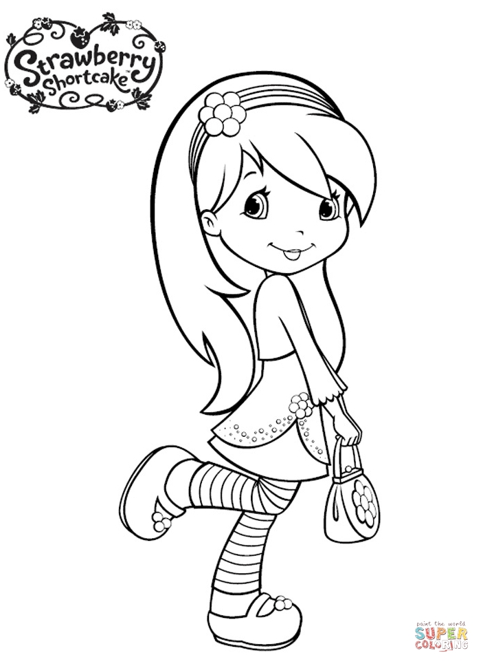 703x968 Strawberry Shortcake Coloring Pages