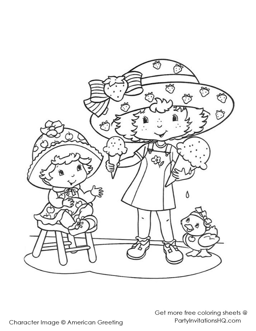850x1100 Strawberry Shortcake Coloring Pages Cool Coloring Pages