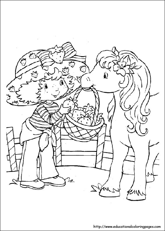 567x794 Strawberry Shortcake Coloring Pages Free For Kids