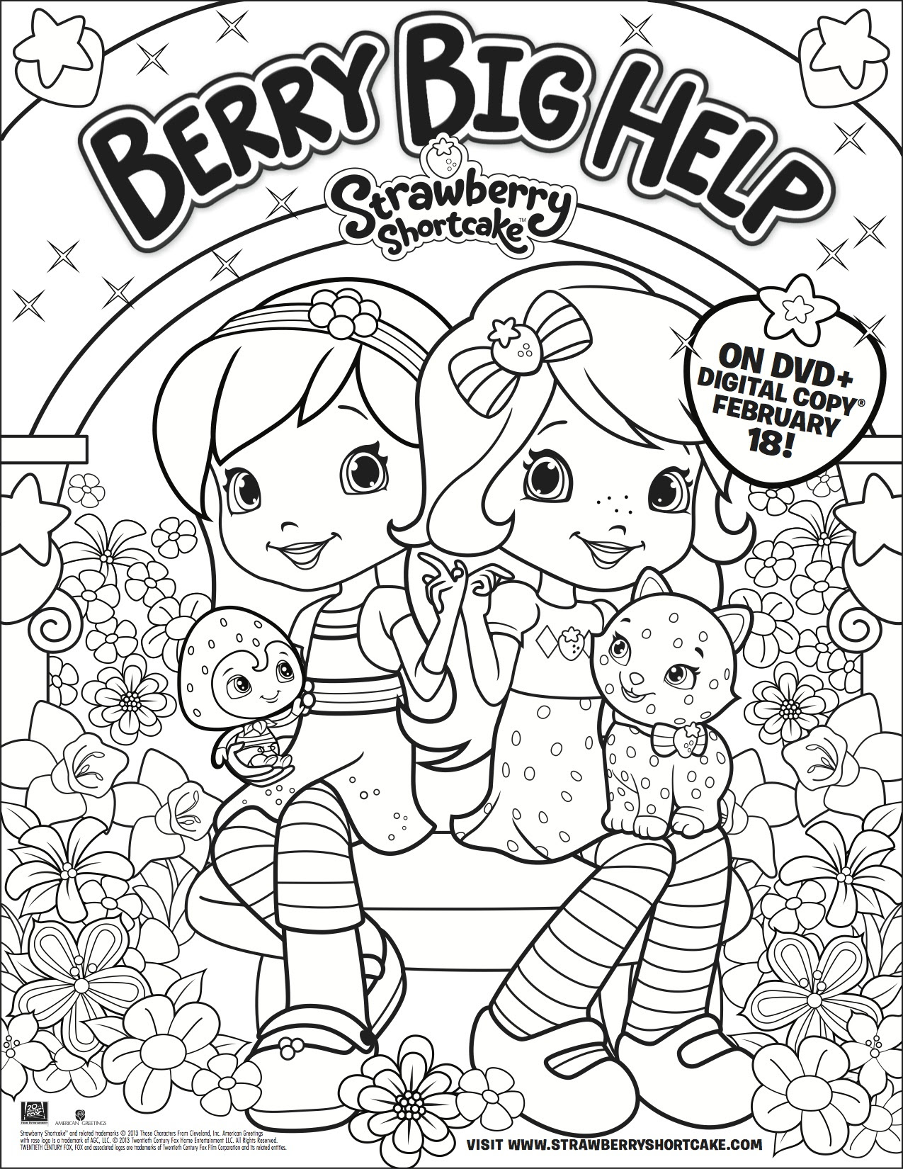 1275x1650 Strawberry Shortcake Coloring Pages Strawberry Shortcake Coloring